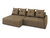 Угловой диван-кровать Soffa (левый) светло-коричневый