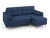 Угловой диван-кровать Flott (правый) синий