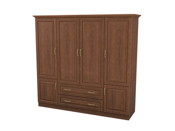 Шкаф распашной 4-х створчатый с ящиками Эдем