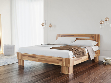Купить двуспальную кровать из массива дерева. Деревянные двуспальные кровати от производителя