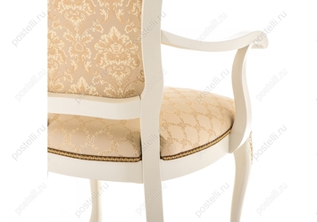 Кресло Руджеро с подлокотниками патина золото/бежевый (Арт.318606)