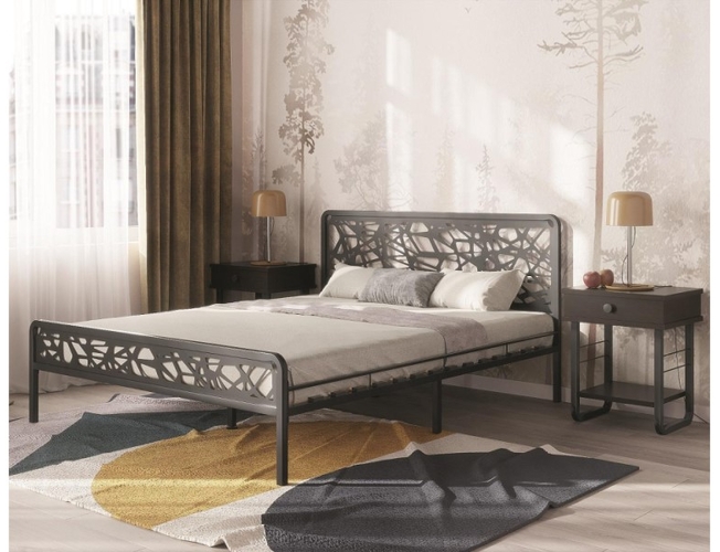 Прикроватная тумба Малгома черная/ венге (Арт.511607)