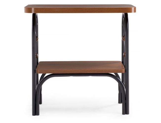 Прикроватная тумба Клео 2 черная/орех (Арт.446217)