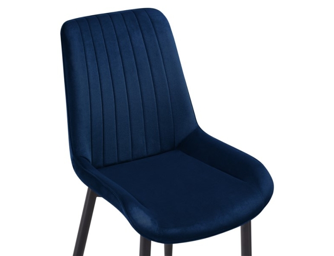 Стул на металлокаркасе Seda 1 dark blue/gold/black (Арт.15296)