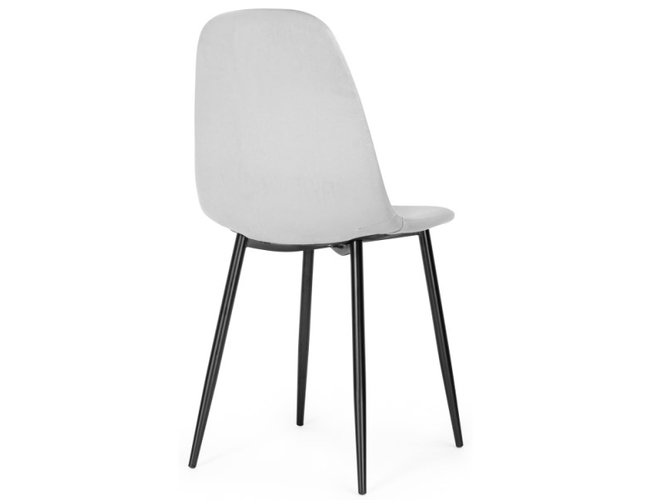 Стул на металлокаркасе Lilu light grey/black (Арт.15119)