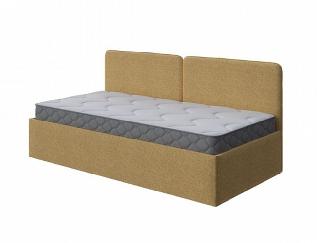 Кровать Bruno, букле beatto куркума