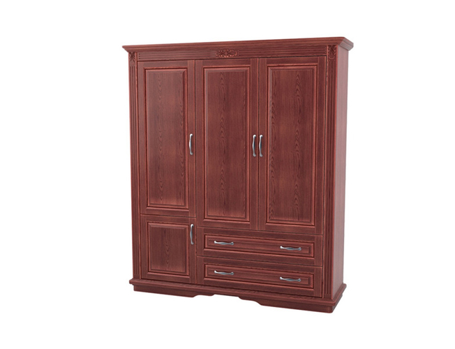 Шкаф из массива 3-х створчатый Палермо  с ящиками каштан