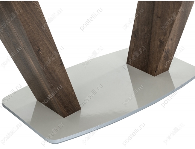 Стол на тумбе Петир орех кантри/серый (Арт 462089)