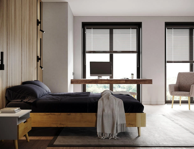 Кровать без изголовья Lagom Base Chips