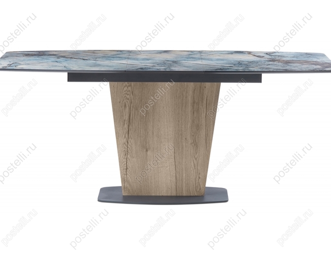 Стол на тумбе Теон магеллан/гелифакс натуральный/графит (Арт 474320)