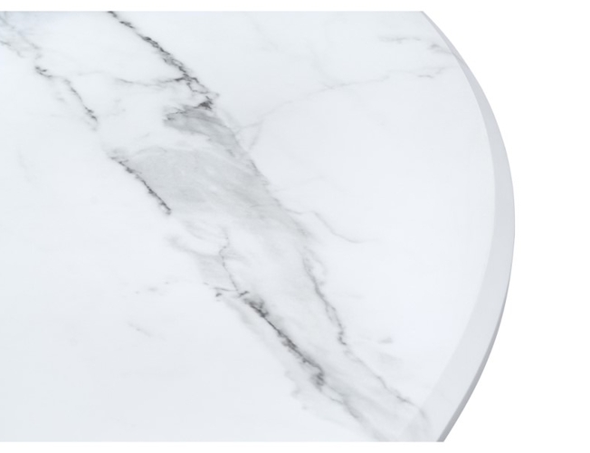 Стол Абилин 90 мрамор белый/черный матовый (Арт.517037)