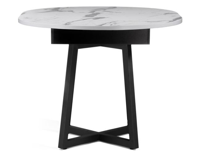 Деревянный стол Регна черный/белый (Арт.504217)