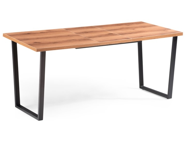 Стол раскладной Лота Лофт 140 дуб делано темный/ черный матовый (Арт.483872)