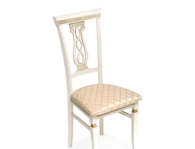 Деревянный стул Флавиан слоновая кость/золото (Арт.515976)