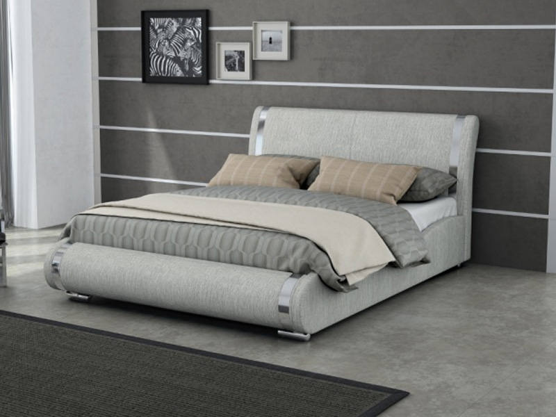 Купить кровать Corso 8 в ткани Глазго Серый