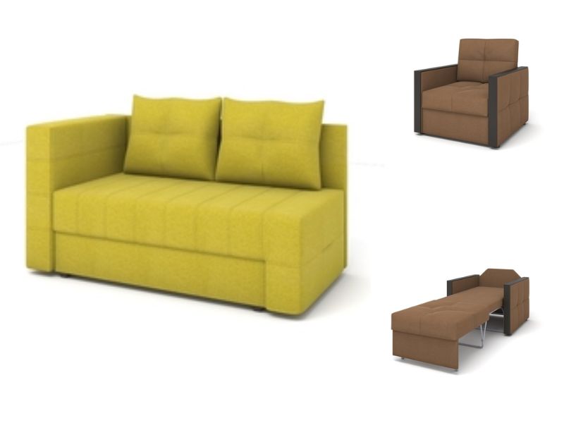 Комплект диван и кресла Compact Transform Middle